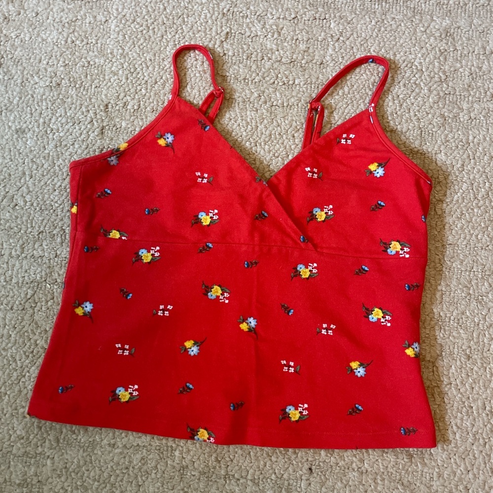 Forever 21 Red and White Top